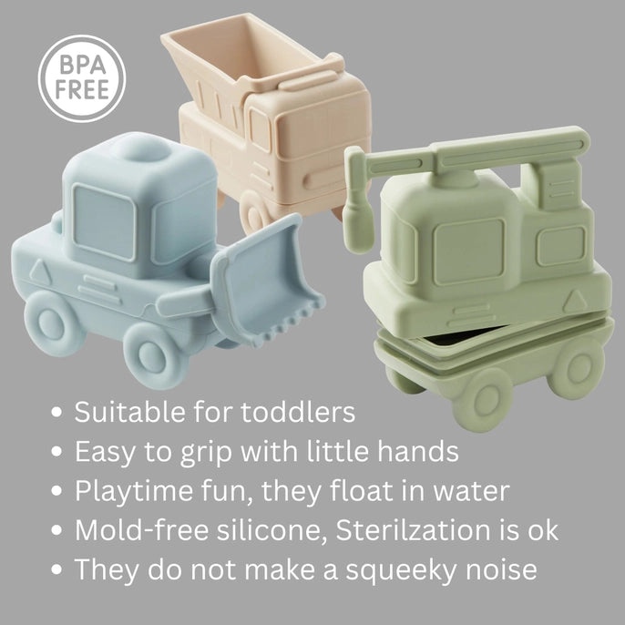 3 Piece Bath Toy Set