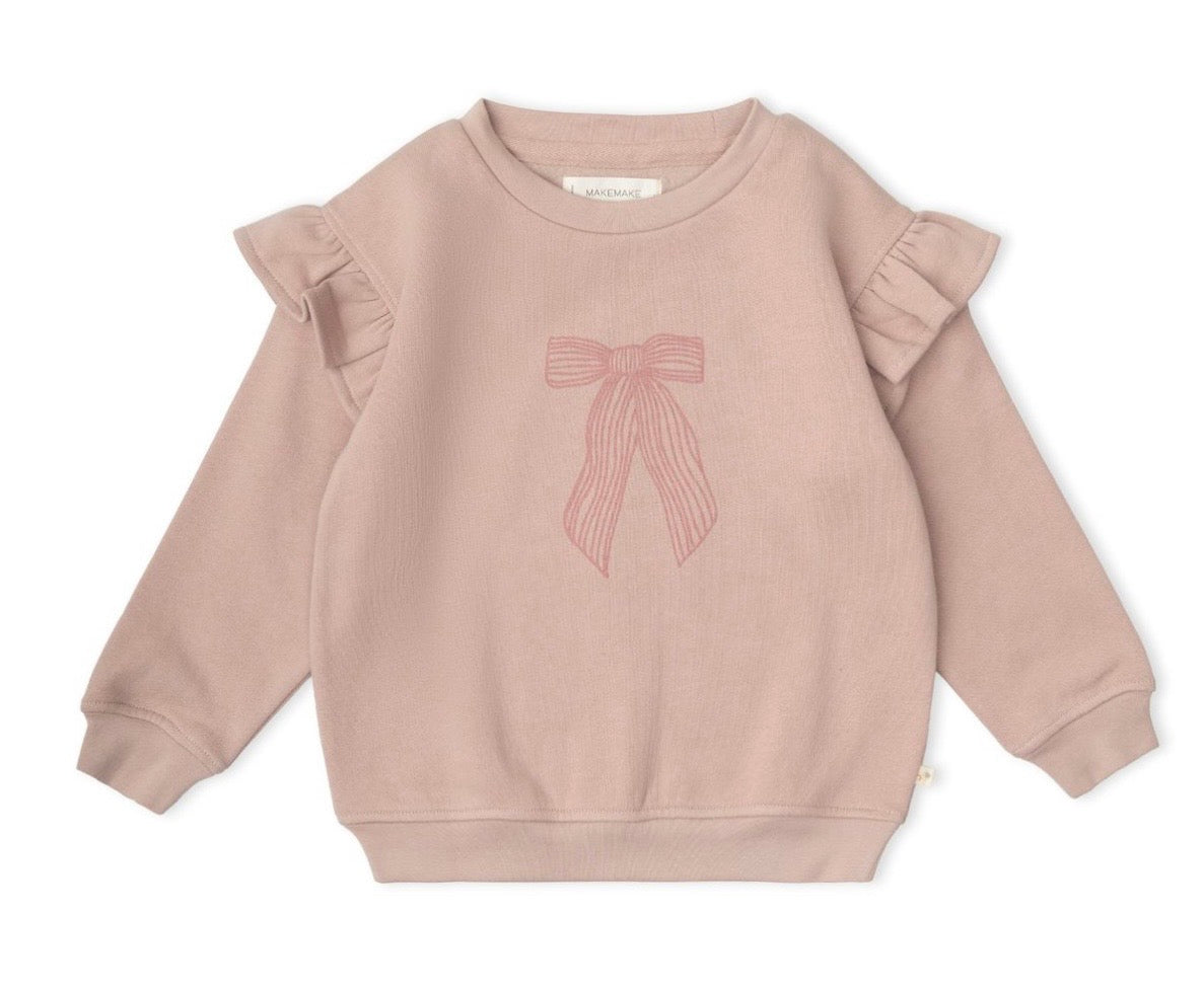 Bow Fleece Sweatshirt