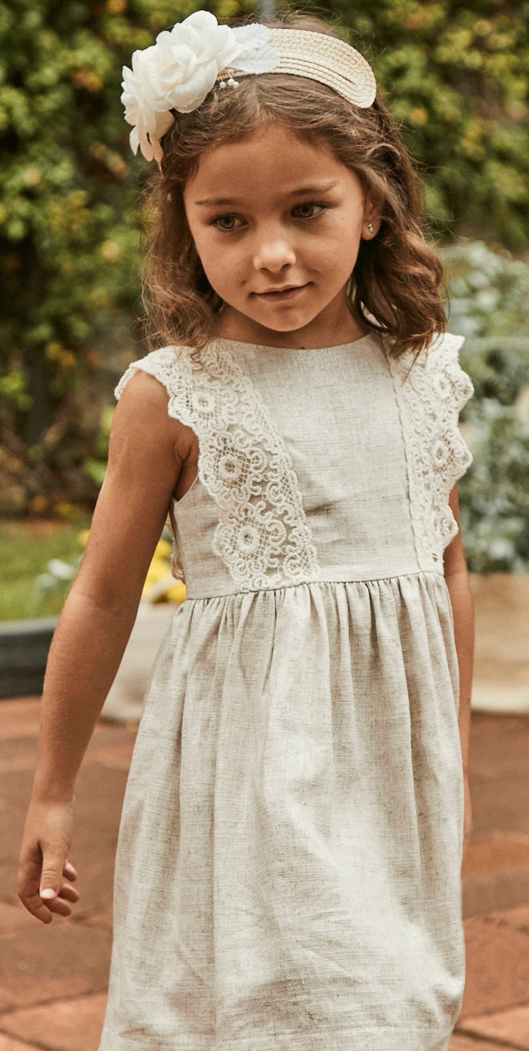 Metallic Linen Dress