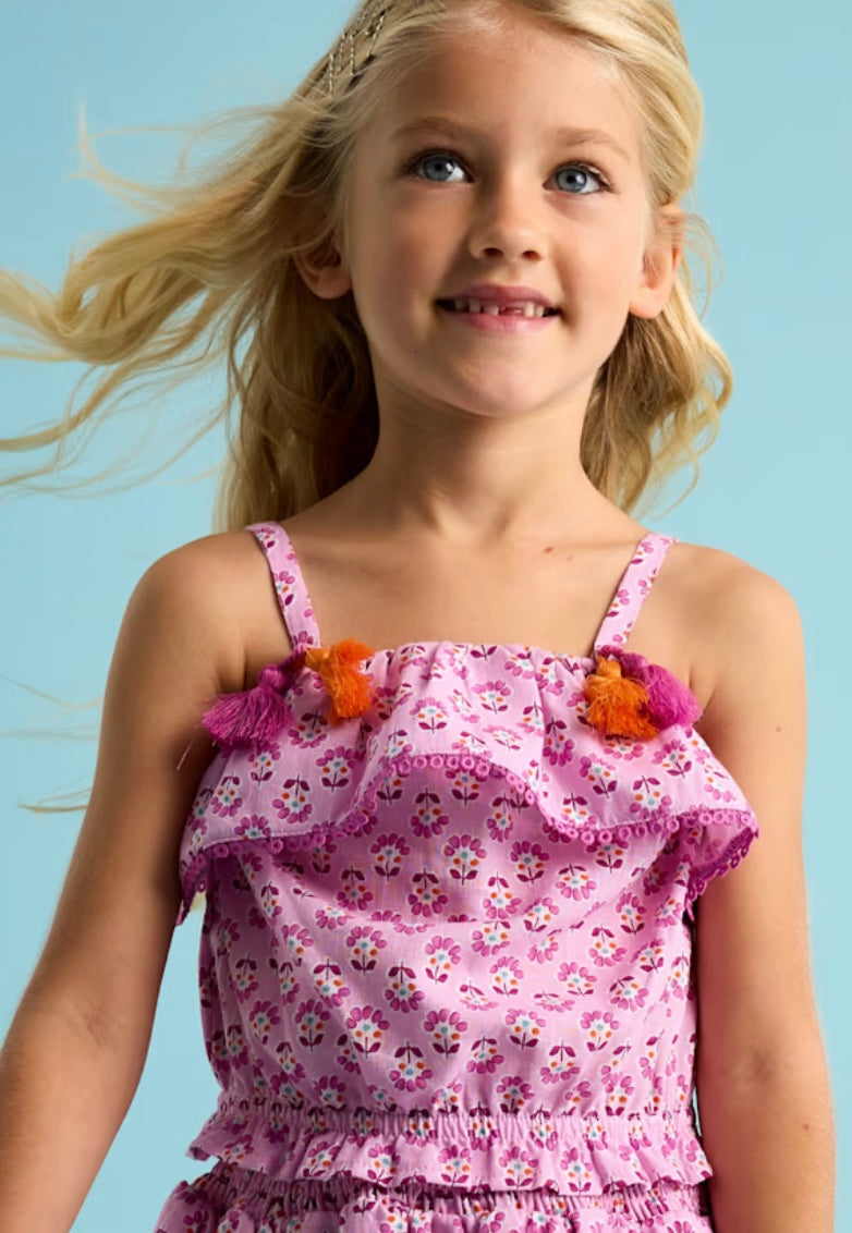 Ruffle Printed Top