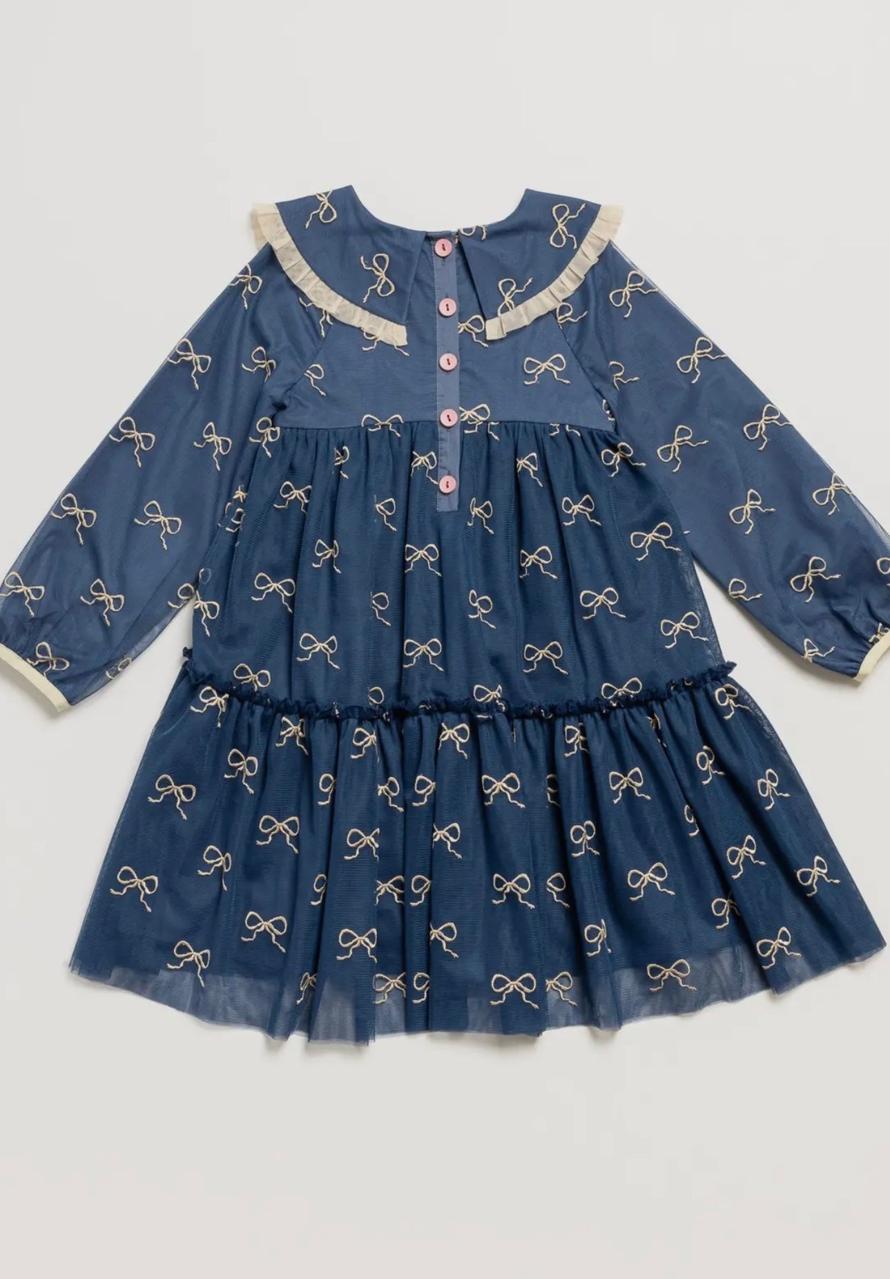 Bows in Blue Dress