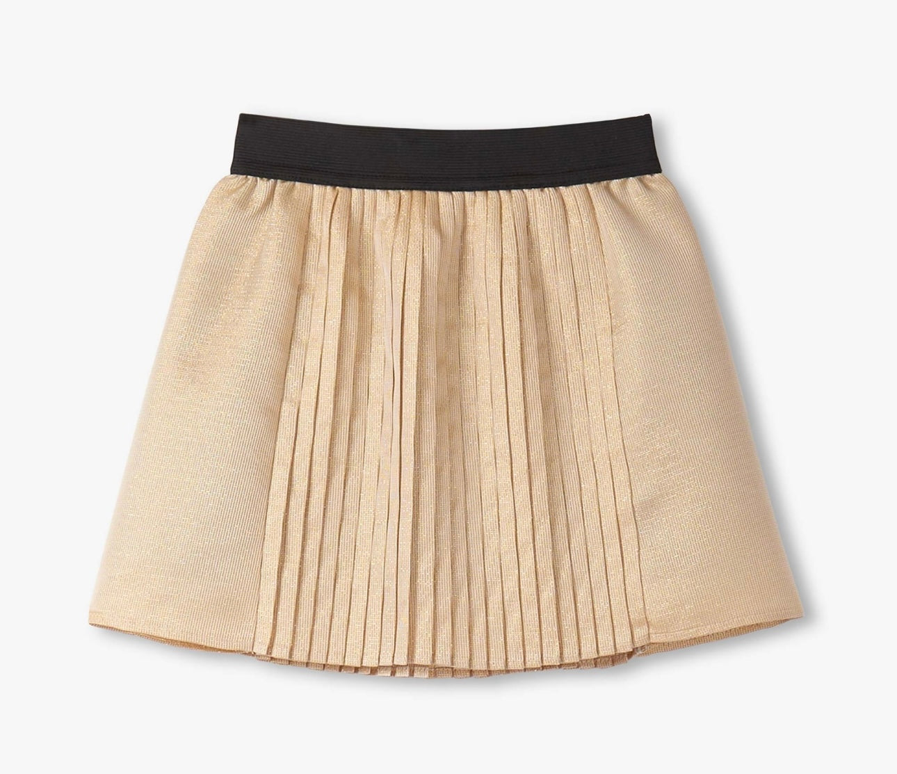 Gold Pleated Skirt