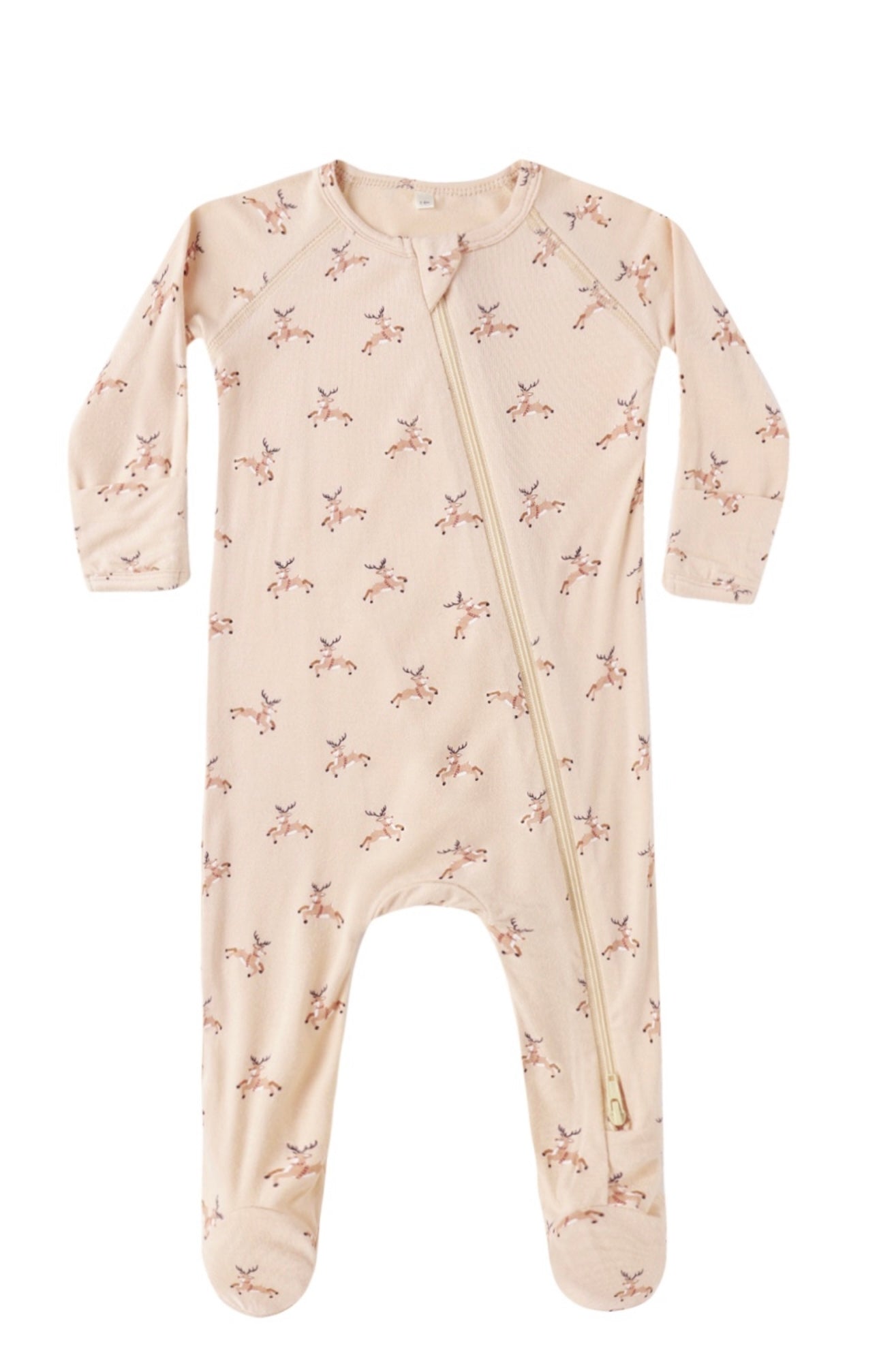Reindeer Bamboo Footie