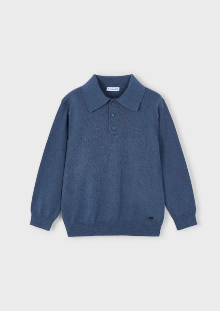 Knit Blue Polo