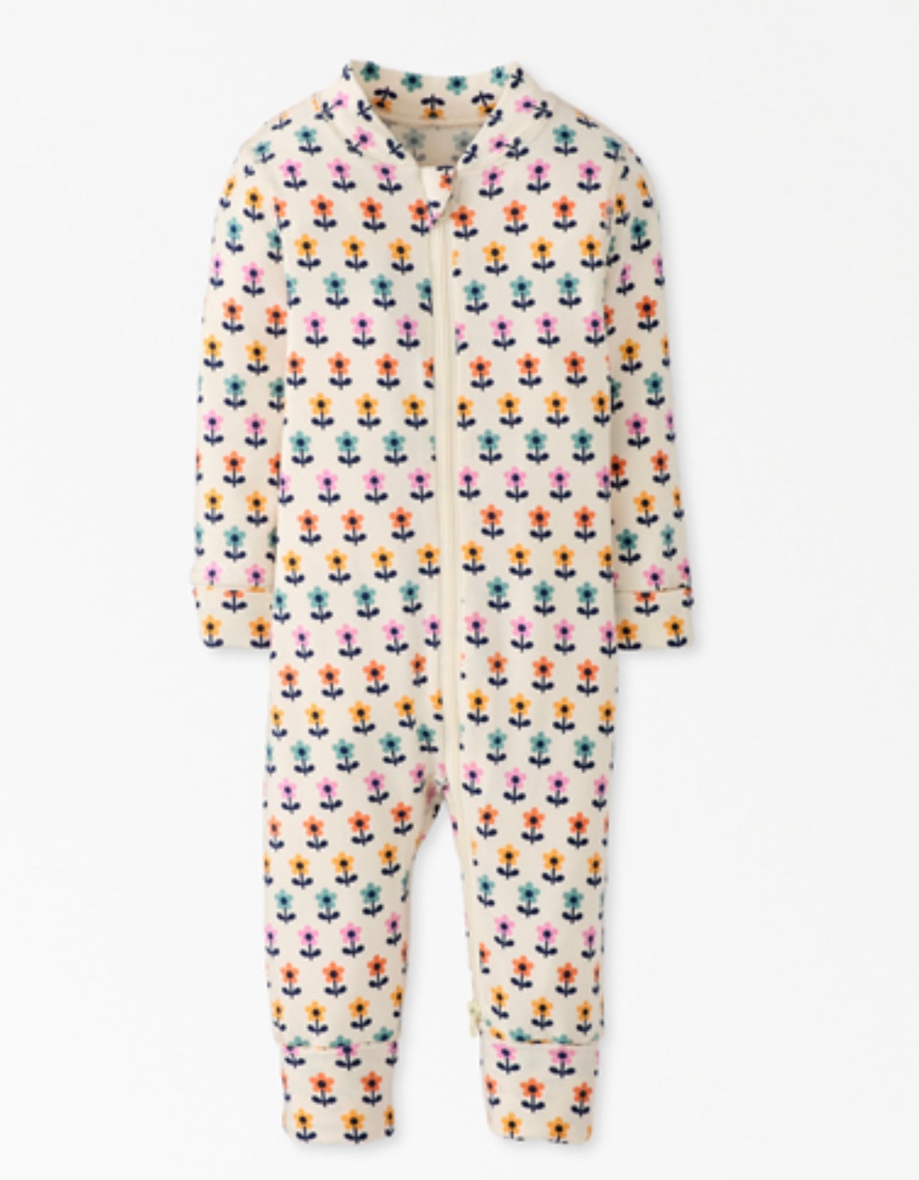 Flower Power Zip Up Pajama