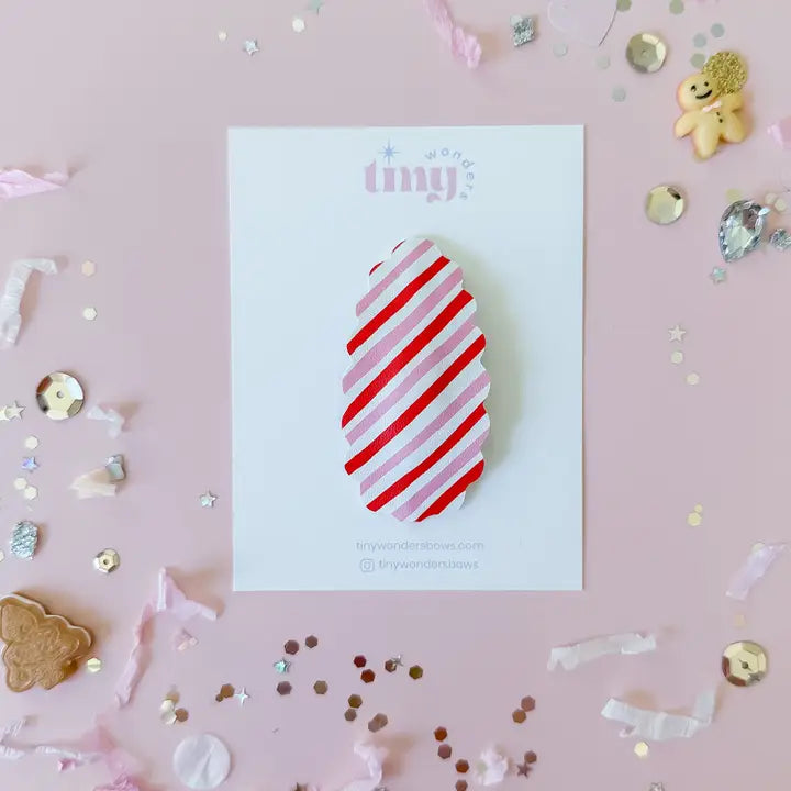 Candy Cane Snap Clip