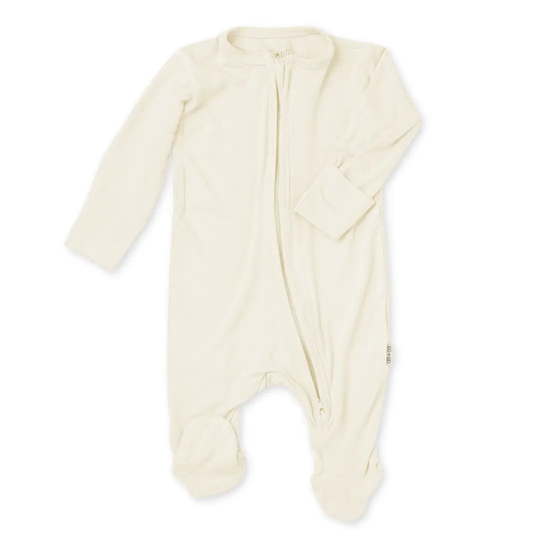 Ivory Bamboo Footie