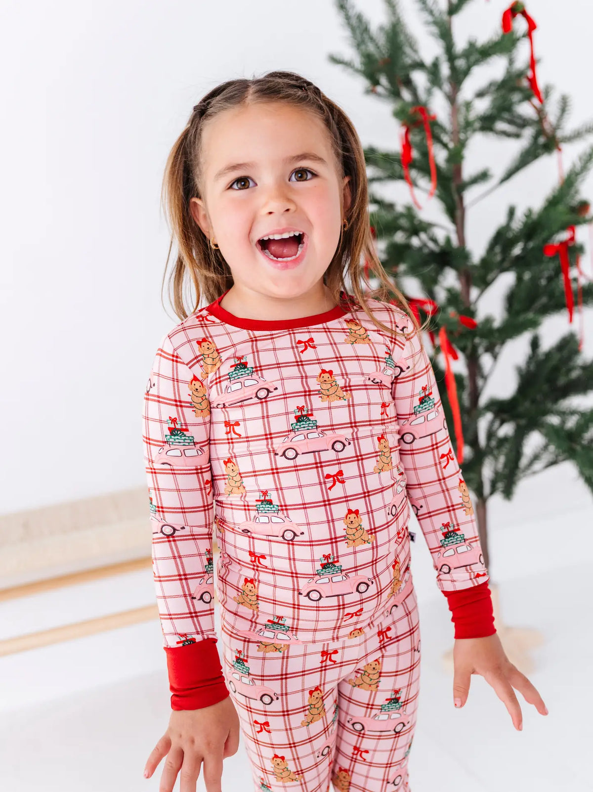 Pink Holly Jolly Doggy Pajama