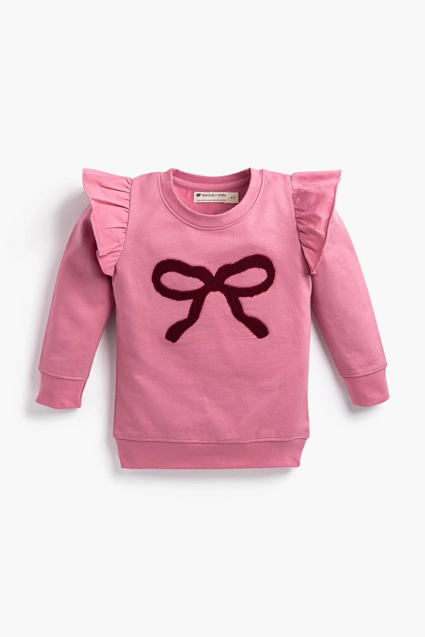 Ruffle Bow Sweatshirt