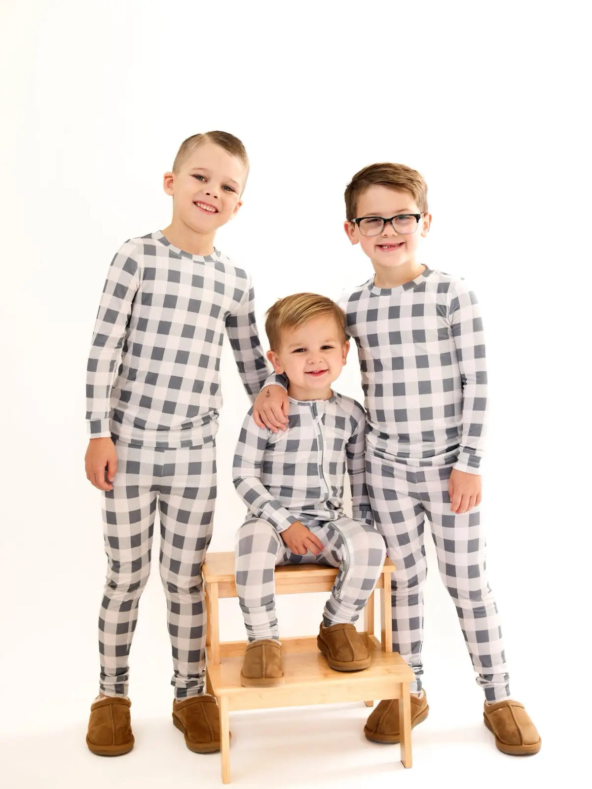 Slate Gingham Bamboo Pajama