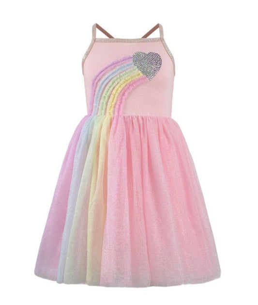 Heart Rainbow Tulle Dress