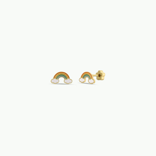 Rainbow Flat Back Earrings