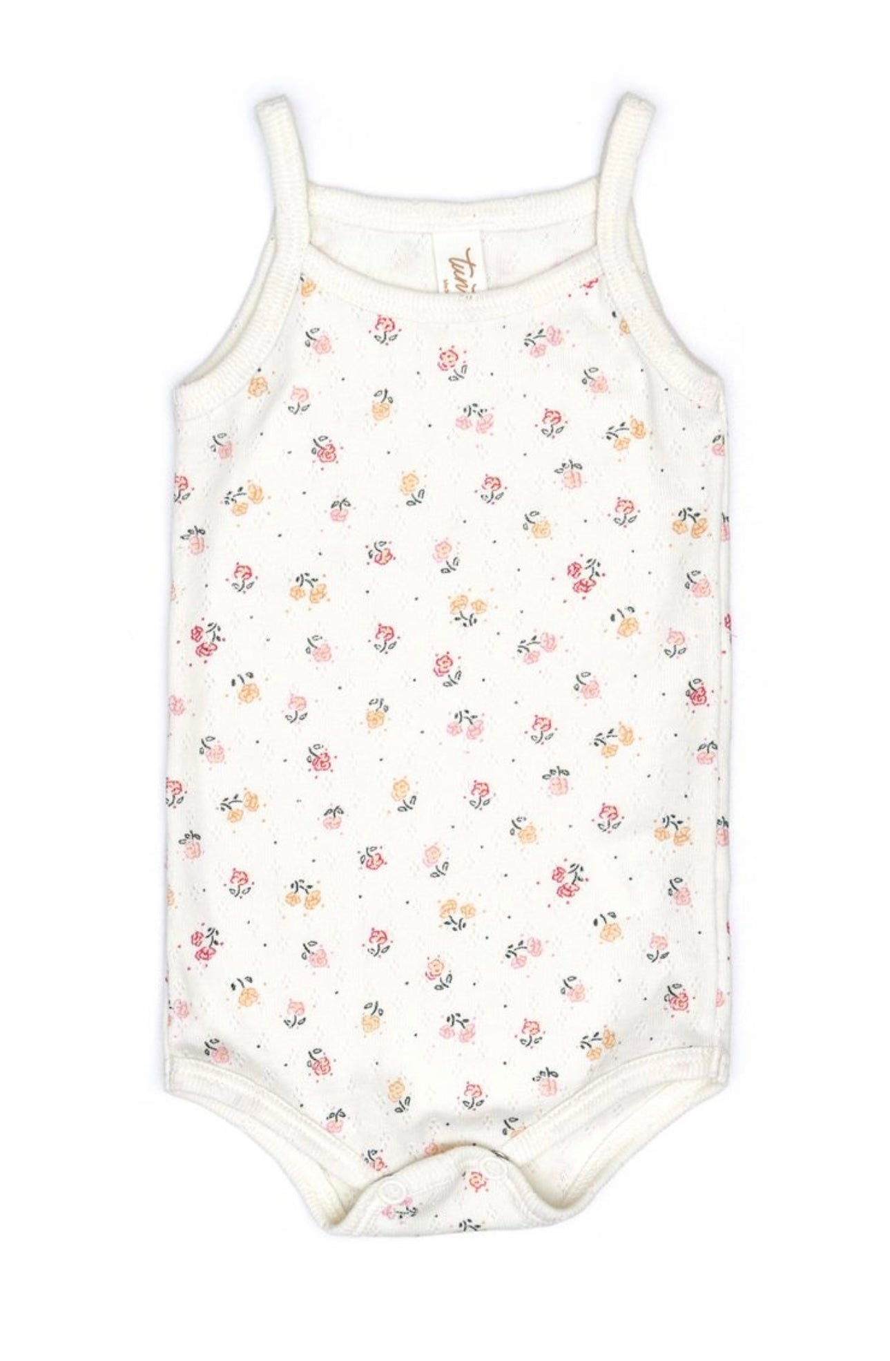 Flowers Pointelle Tank Onesie