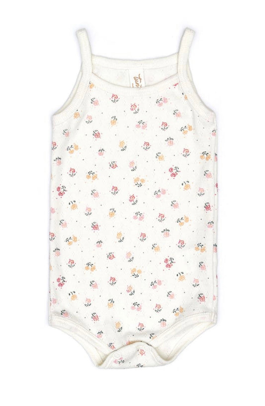 Flowers Pointelle Tank Onesie