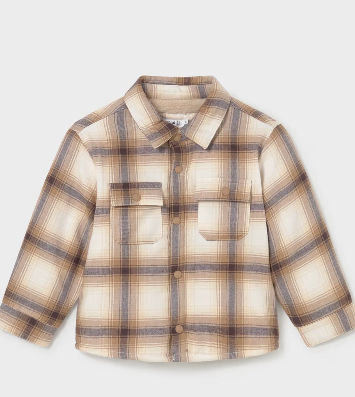 Biscuit Plaid Sherpa