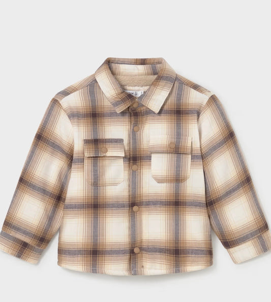 Biscuit Plaid Sherpa