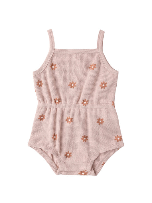 Daisy Waffle Romper
