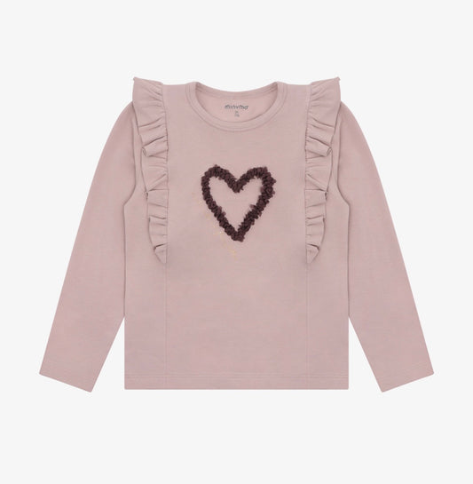 Heart Ruffle Long Sleeve