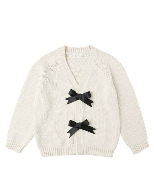 Oversized Bow Cardigan