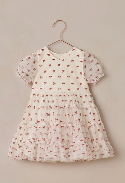 Ruby Bow Dottie Dress