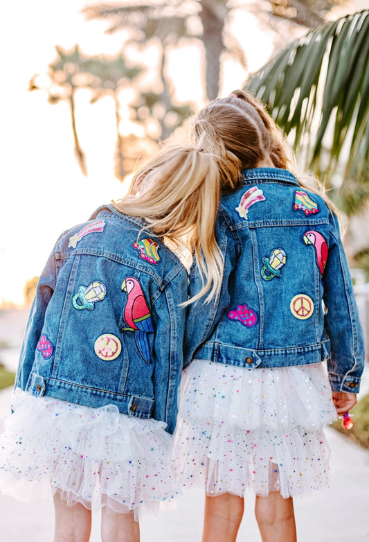 Patched Denimn Jacket