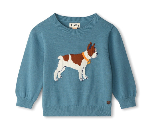 Friendly Bulldog Crewneck Sweater