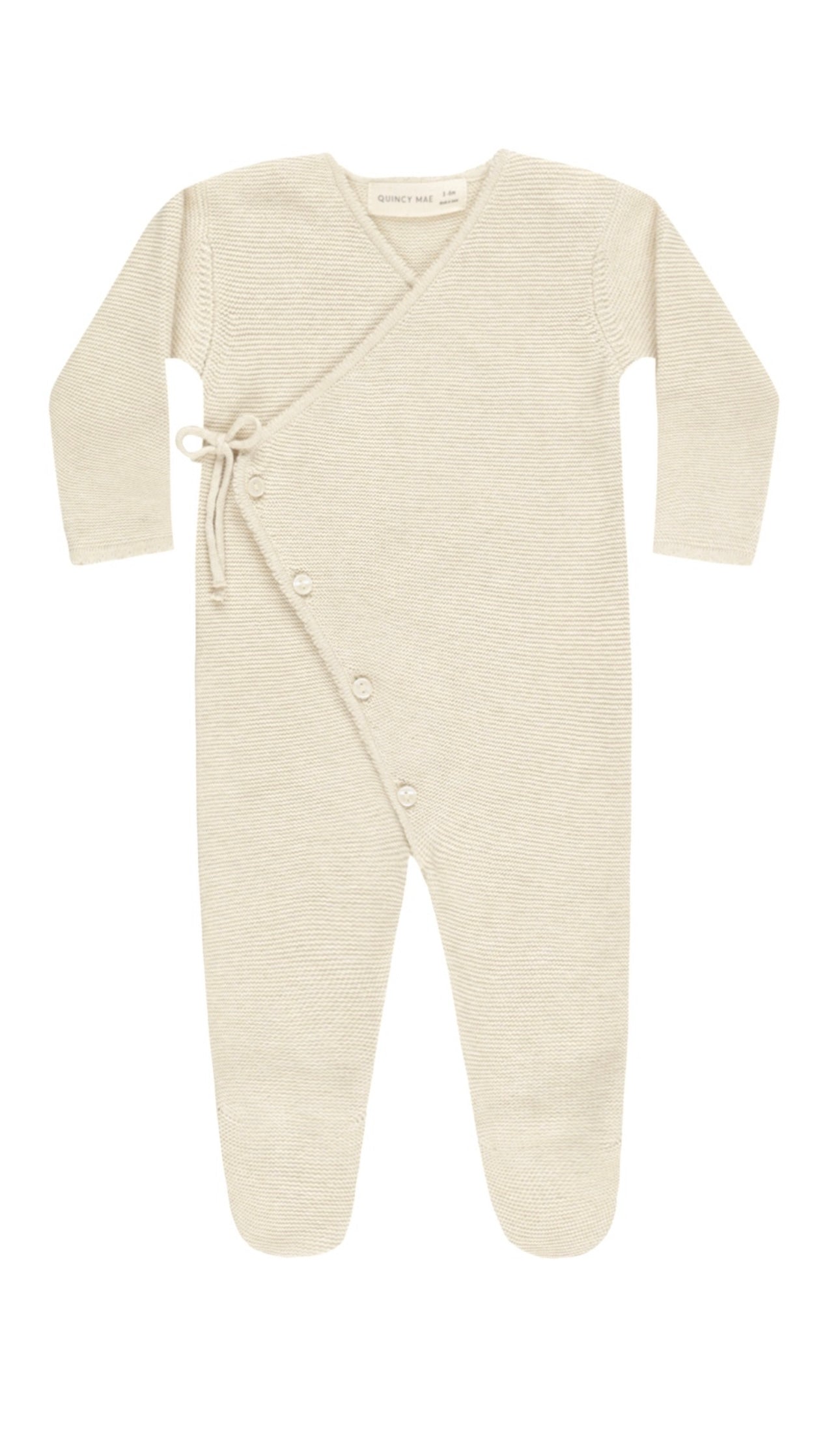 Natural Wrap Knit Footie