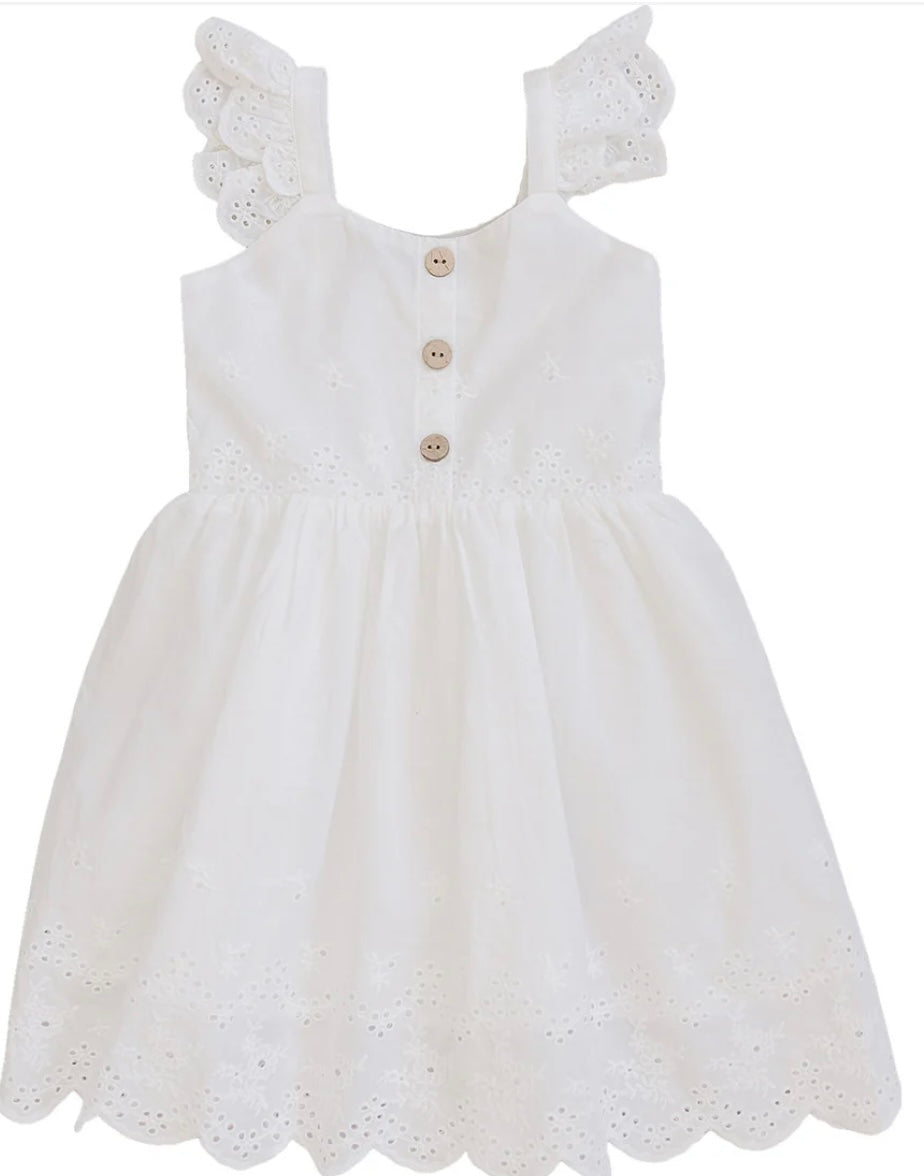 Cotton Eyelet Dress