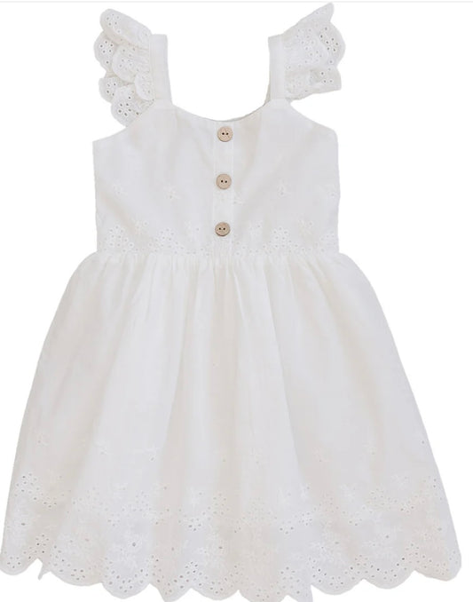 Cotton Eyelet Dress
