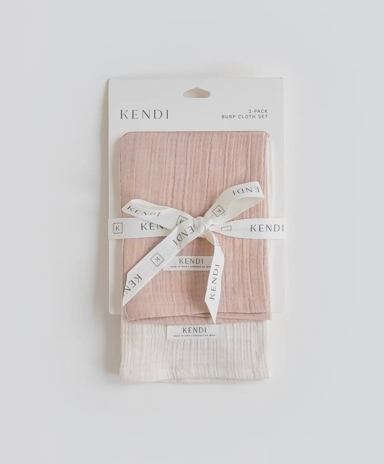 Ballet / Ivory Muslin Burp Cloth Set