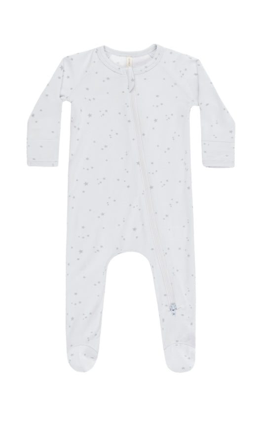 Foggy Stars Zip Footie