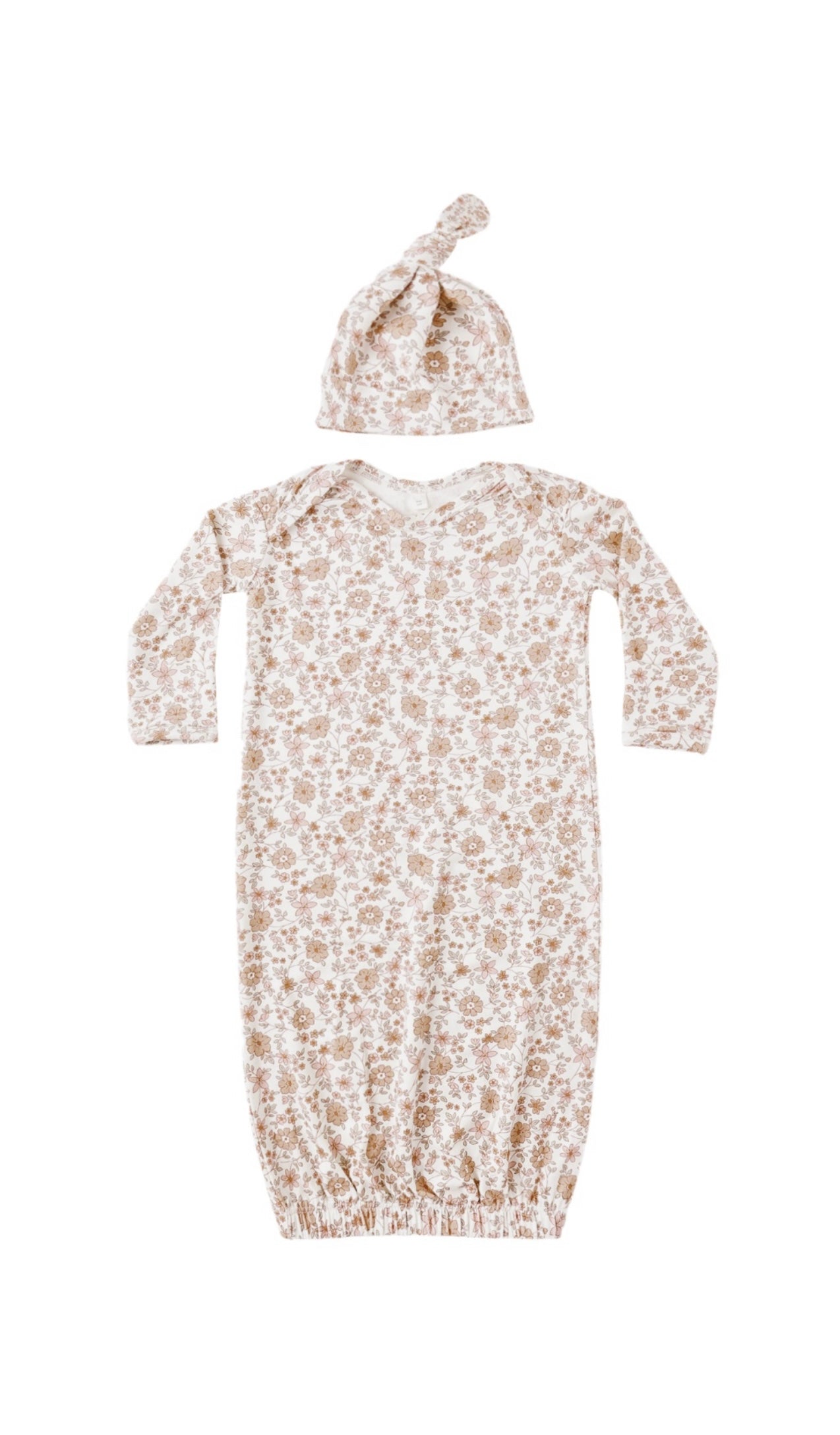 Bloom Baby Gown + Hat Set