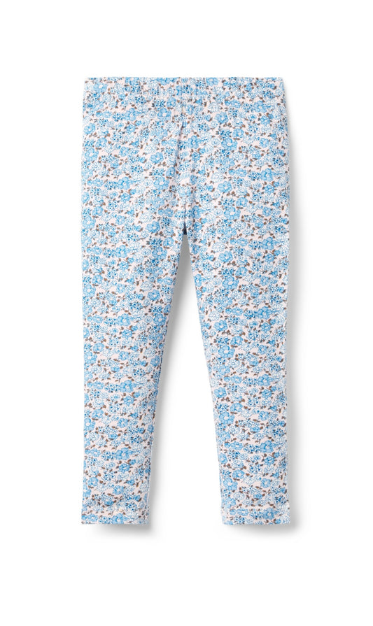 Multi Floral Blue Legging