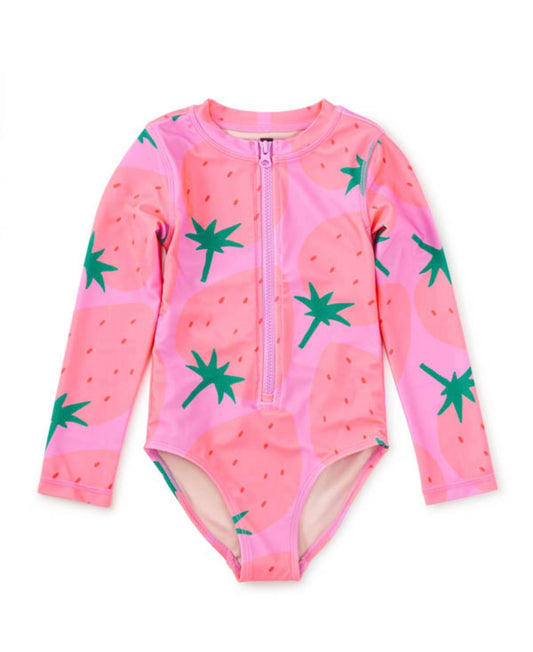 Strawberry Long Sleeve Swimsuit