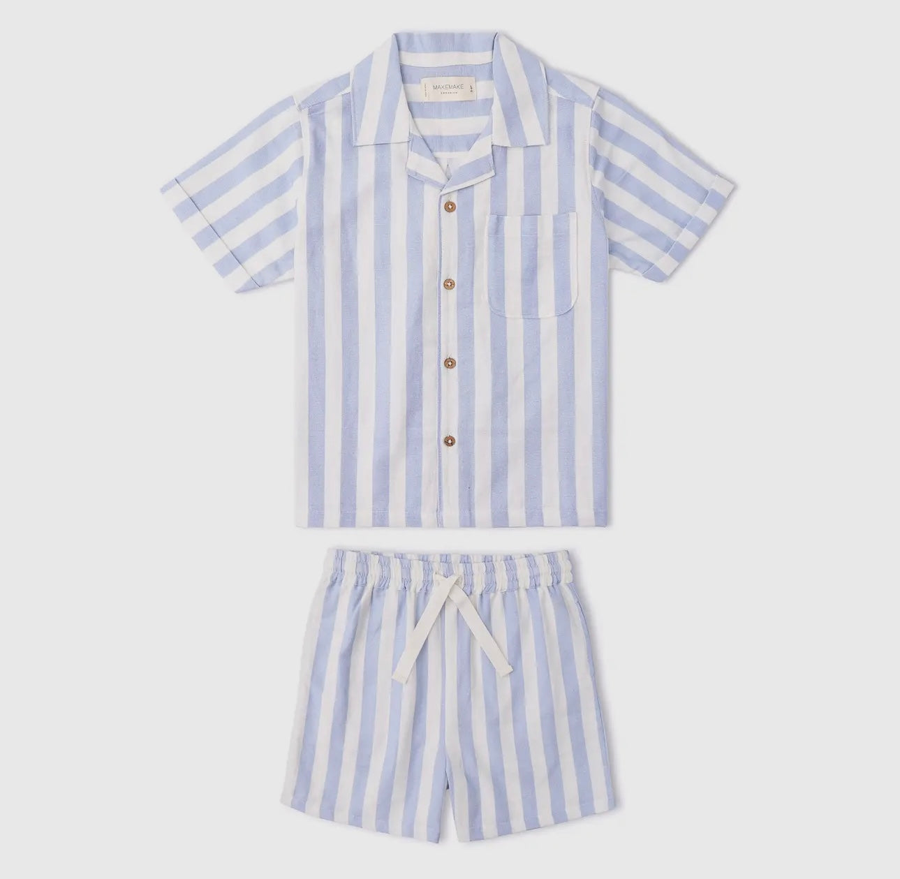 Organic Blue Stripe Set