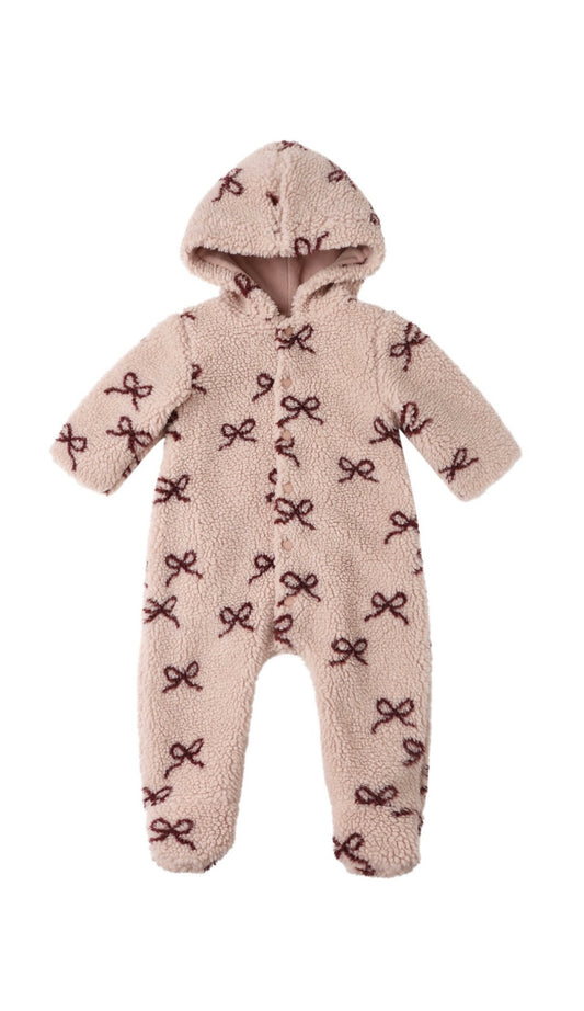 Bows Fleece Jumpsuit