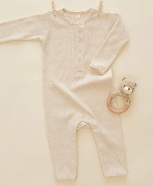 Oatmeal Ribbed Jumpsuit