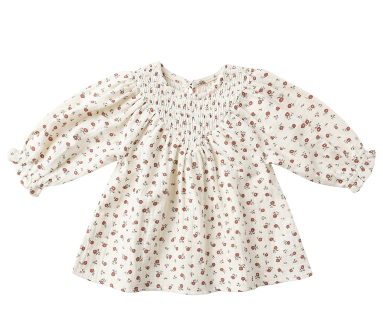 Winter Ditsy Smocked Dress