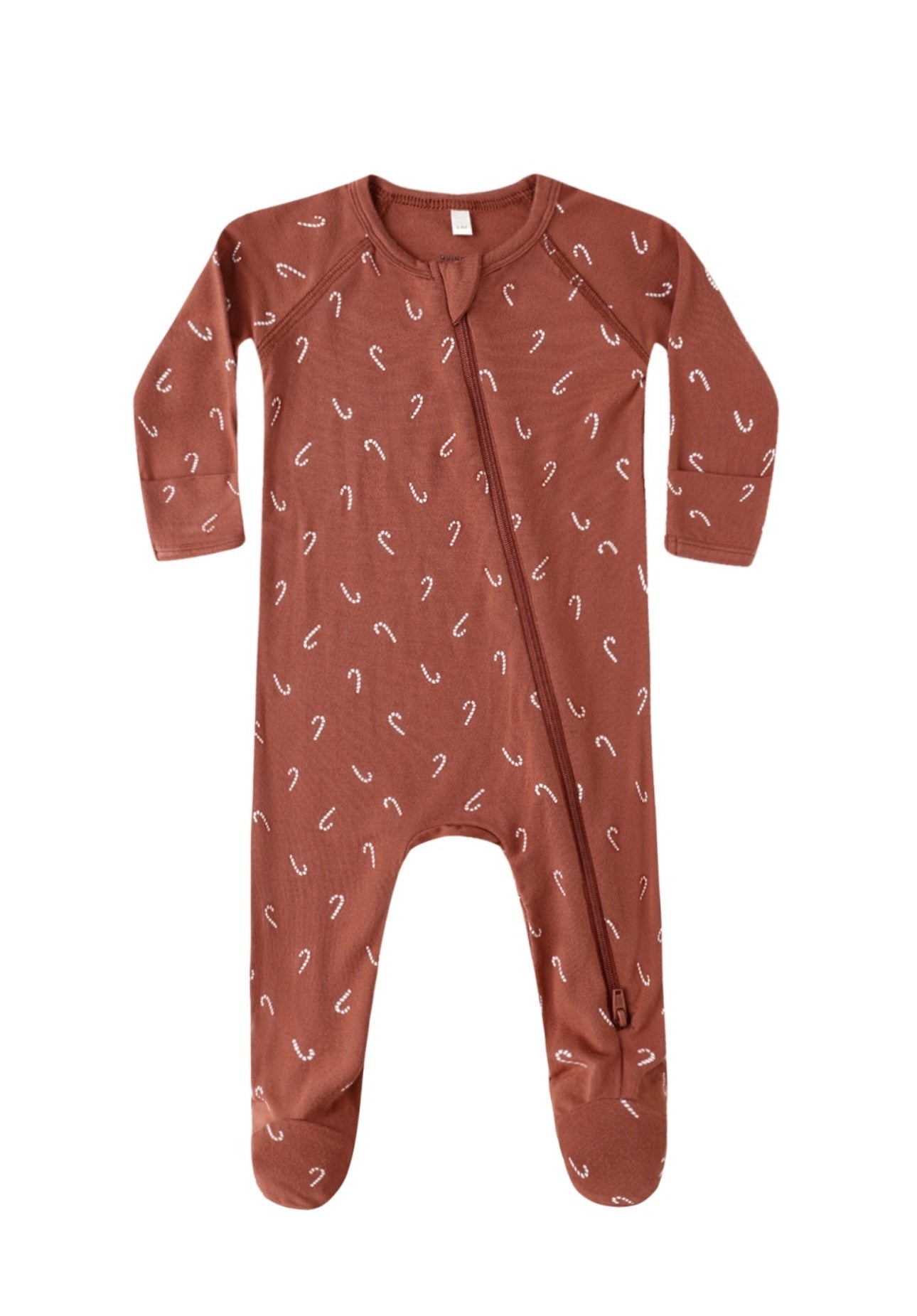 Candy Cane Zip Footie