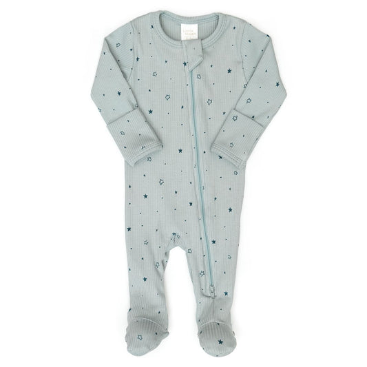 Gray Little Stars Footie