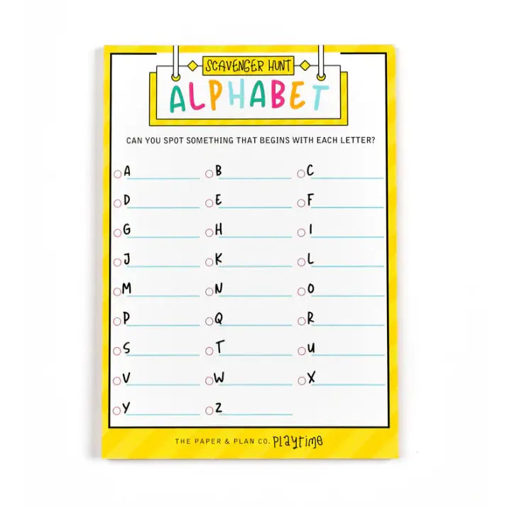 Alphabet Scavenger Hunt Play Pad