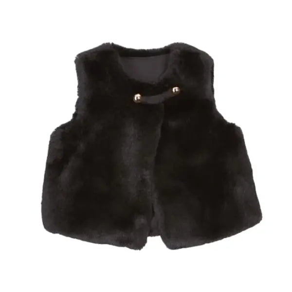 Black Cozy Vest
