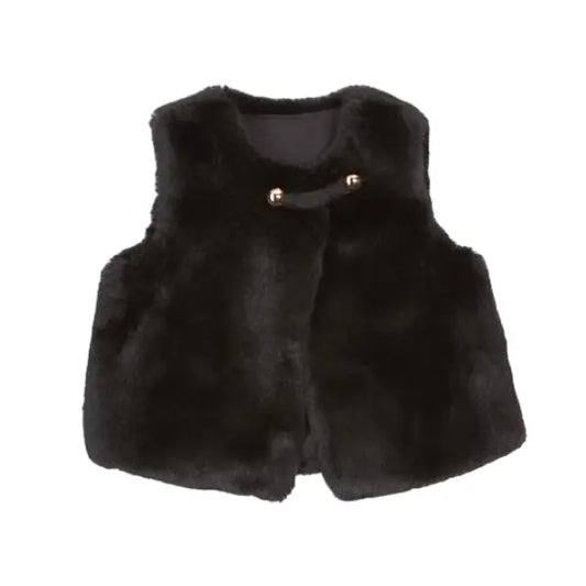 Black Cozy Vest