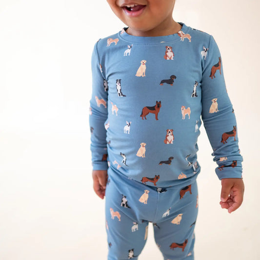 Blue Dog Bamboo Set