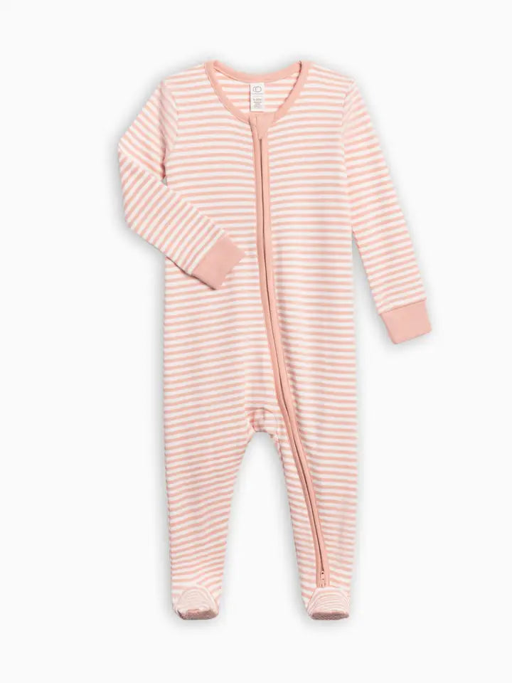 Blush Stripe Organic Sleeper