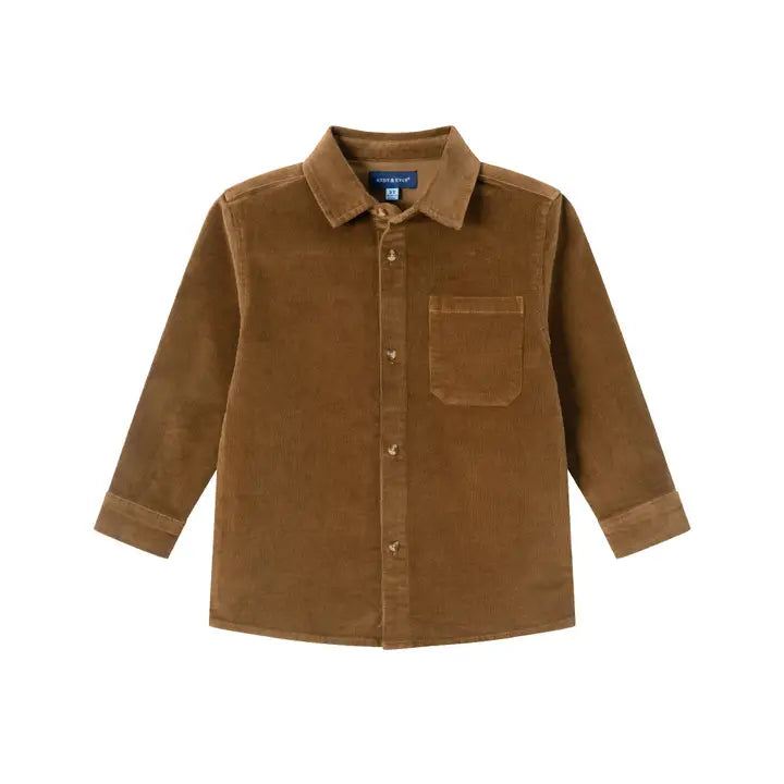 Brown Cord Button Down