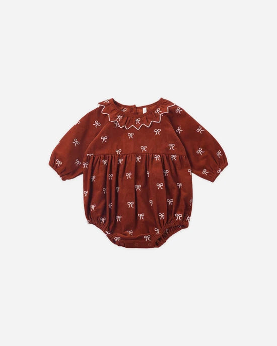 Cranberry Bow Romper
