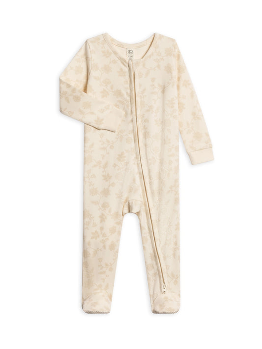 Floral Beige Organic Sleeper