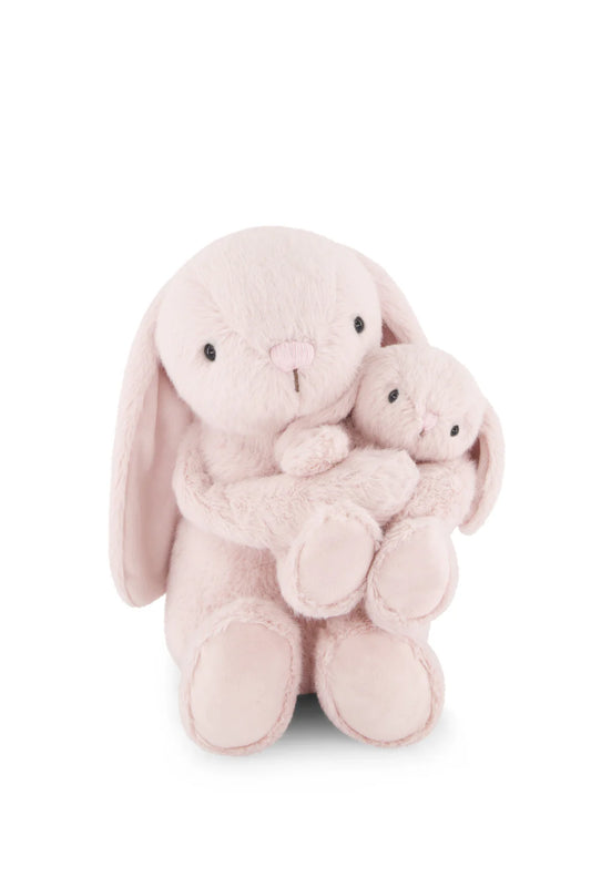 Frankie Hugging Bunnies