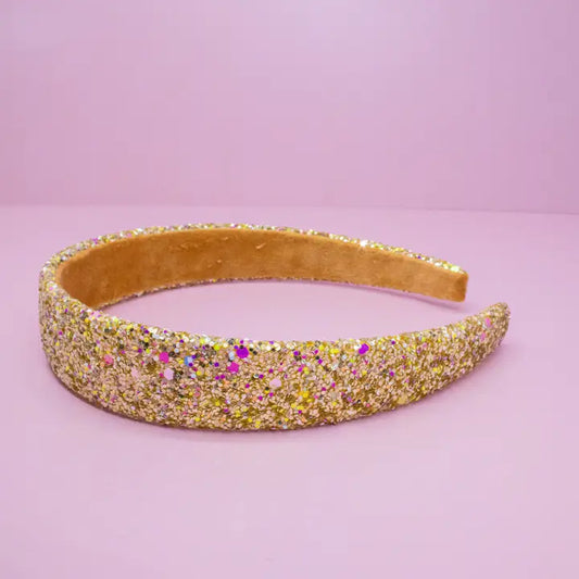 Gold Glitter Headband